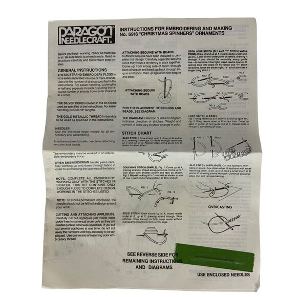 Paragon Needlecraft 6916 Felt Christmas Spinner Ornaments Kit Set Of 3 Designs - Picture 4 of 5